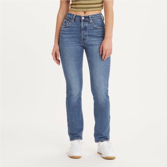 NWT Levi's Women's High-Rise 501 Jeans - Salsa In Sequence - Picture 1 of 7